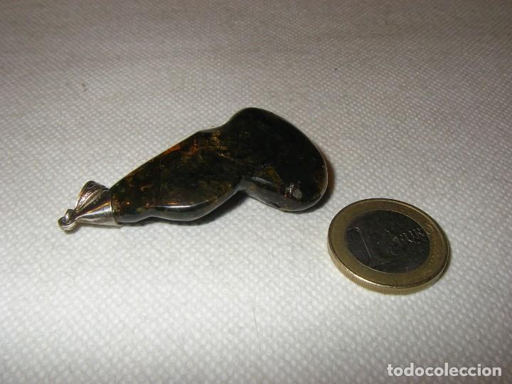 Joyeria: Colgante de ambar oscuro. - Foto 3