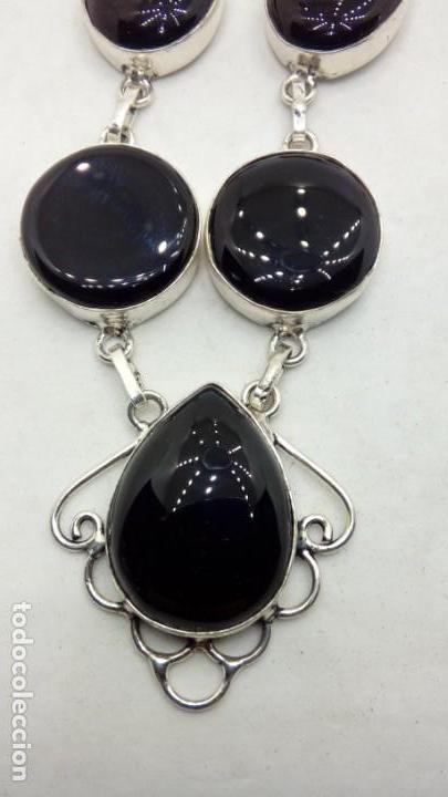 Joyeria: GARGANTILLA PLATA CON PIEDRAS ONIX - Foto 1