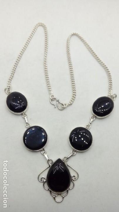 Joyeria: GARGANTILLA PLATA CON PIEDRAS ONIX - Foto 2