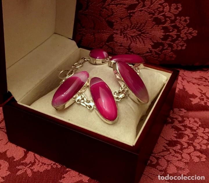 Joyeria: PULSERA CON &Aacute;GATAS NATURALES - 48 GRAMOS. - Foto 2