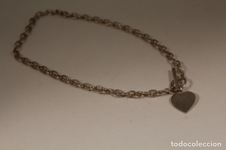 Joyeria: gargantilla con corazon en plata de ley 925 - Foto 3
