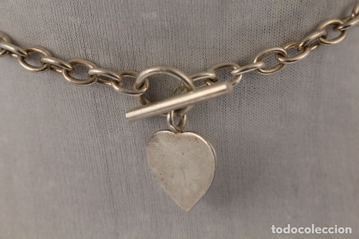 Joyeria: gargantilla con corazon en plata de ley 925 - Foto 5