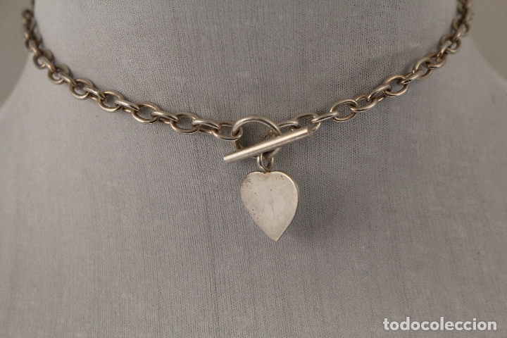 Joyeria: gargantilla con corazon en plata de ley 925 - Foto 6