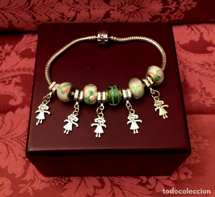 Joyeria: PULSERA CON ABALORIOS CRISTAL DE MURANO - 35 GRAMOS. - Foto 1