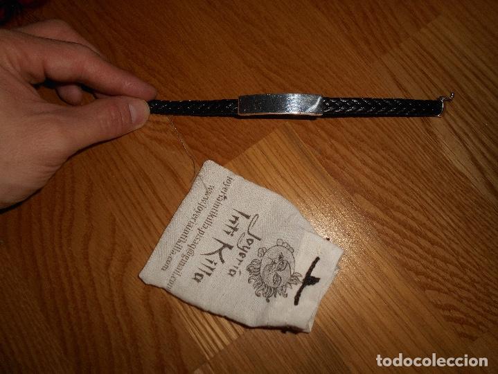 Joyeria: Pulsera esclava de piel y plata CON BOLSA MARCA - Foto 1