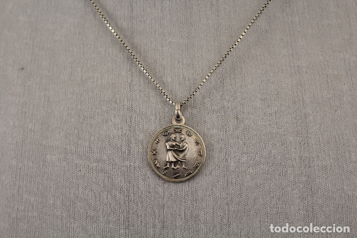Joyeria: cadena y medalla geminis en plata de ley - Foto 3