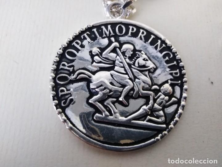 Joyeria: Collar con moneda (neosilver) (chapado plata 1 ley) - Foto 3