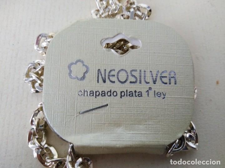 Joyeria: Collar con moneda (neosilver) (chapado plata 1 ley) - Foto 4