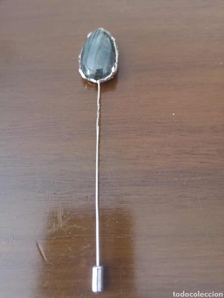 Joyeria: Alfiler de plata y labradorita hecho a mano - Foto 3