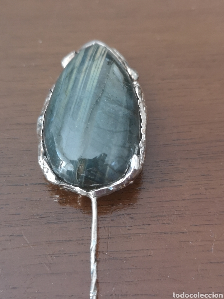 Joyeria: Alfiler de plata y labradorita hecho a mano - Foto 4