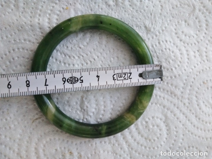 Joyeria: Pulsera antigua de jade natural - Foto 6