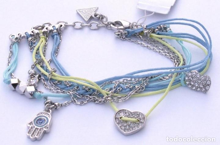 Joyeria: GUESS PULSERA UBB11353 SILVER PLATED BLUE STRING ME ALONG - Foto 3