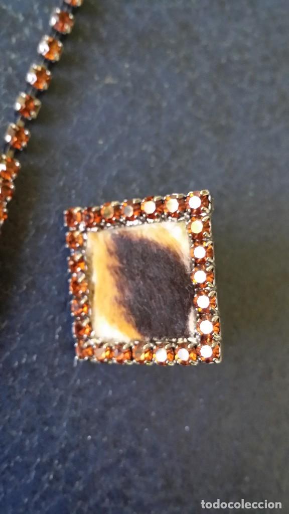 Joyeria: Collar y pendientes, piel - Foto 2