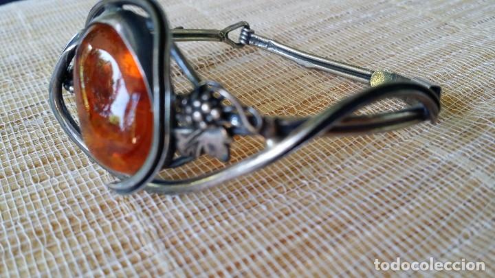 Joyeria: Pulsera brazalete, AMBAR y plata - Foto 2