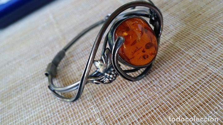 Joyeria: Pulsera brazalete, AMBAR y plata - Foto 6