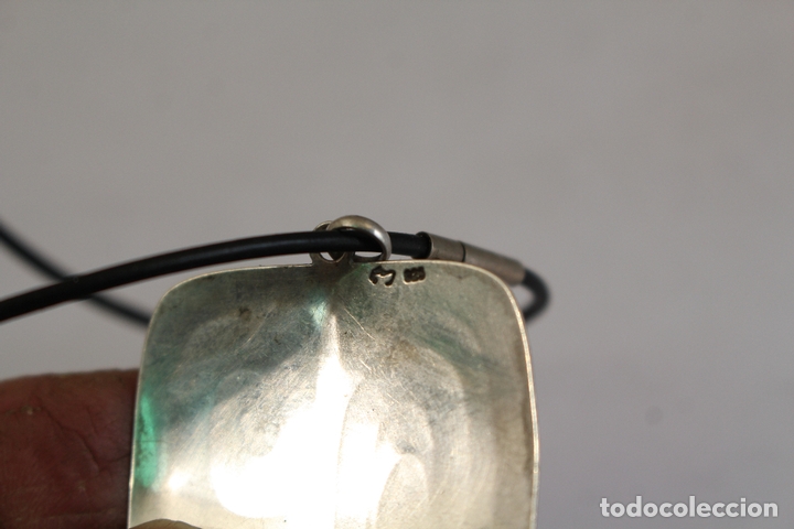 Joyeria: colgante en plata de ley con cord&oacute;n negro - Foto 3