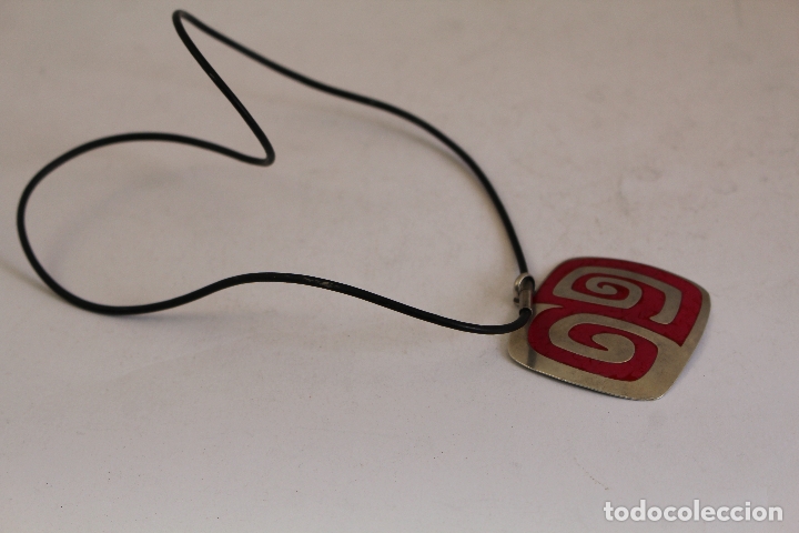 Joyeria: colgante en plata de ley con cord&oacute;n negro - Foto 4