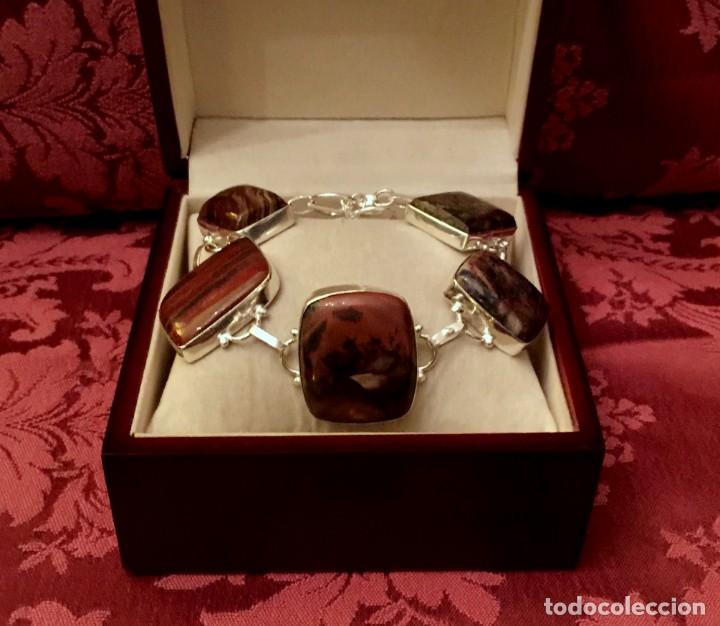 Joyeria: PULSERA CON JASPE OCE&Aacute;NICO - 46 GRAMOS. - Foto 1