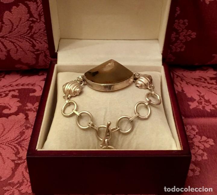 Joyeria: PULSERA CON &Aacute;GATA NATURAL CENTRAL - 21 GRAMOS. - Foto 3