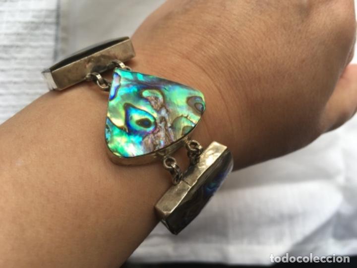 Joyeria: Pulsera de n&aacute;car de plata de ley. - Foto 2
