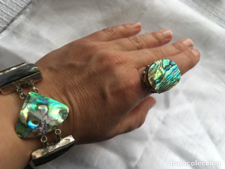 Joyeria: Pulsera de n&aacute;car de plata de ley. - Foto 4
