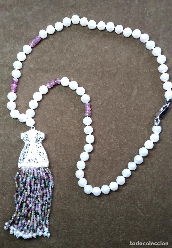 Joyeria: COLLAR DE PERLA Y TURMALINAS, - Foto 1