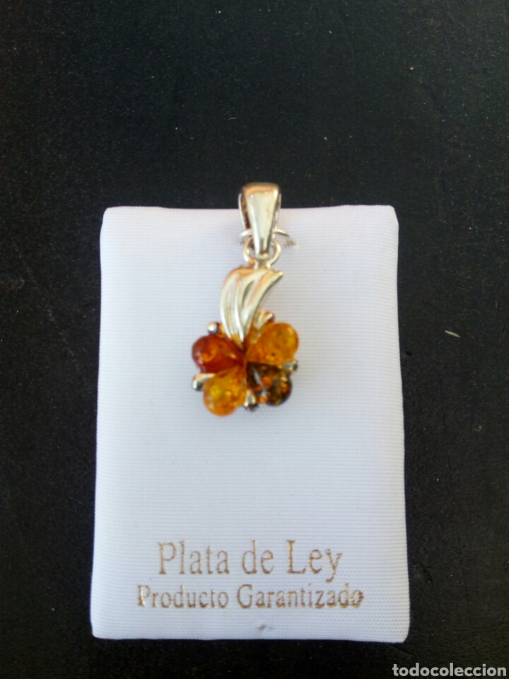 Joyeria: COLGANTE DE AMBAR Y PLATA - Foto 1