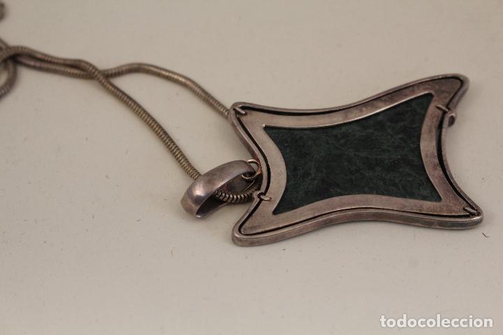 Joyeria: collar en plata de ley con cuarzo verde - Foto 3