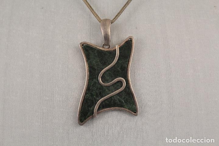 Joyeria: collar en plata de ley con cuarzo verde - Foto 6