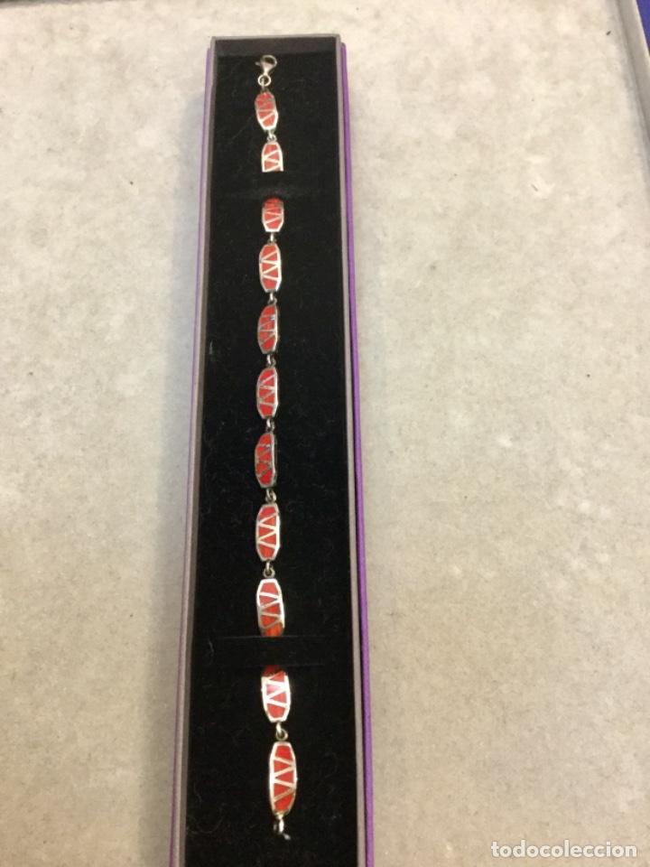 Joyeria: Pulsera de Coral y Plata 1&ordf;. Ley. NUEVA - Foto 1