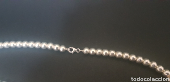 Joyeria: #223 Collar de bolas de plata de ley contrastada. - Foto 3
