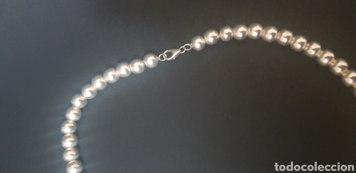 Joyeria: #223 Collar de bolas de plata de ley contrastada. - Foto 4
