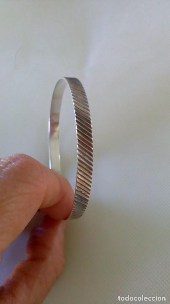 Joyeria: Pulsera r&iacute;gida de plata estriada - Foto 3