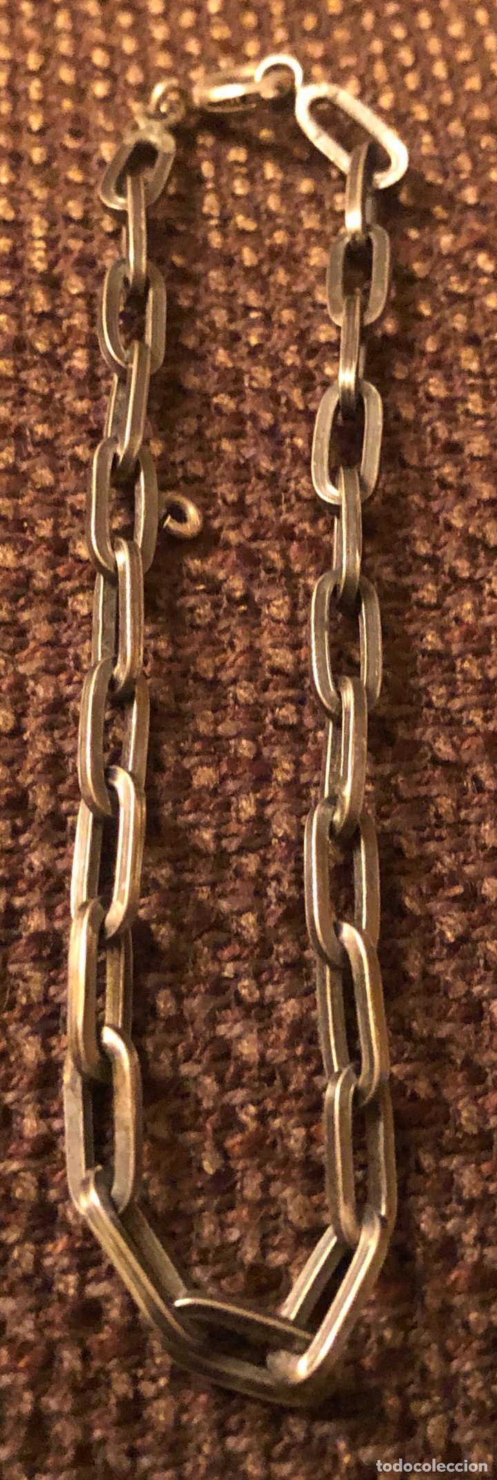 Joyeria: Pulsera de plata envejecida, de eslavones - Foto 1
