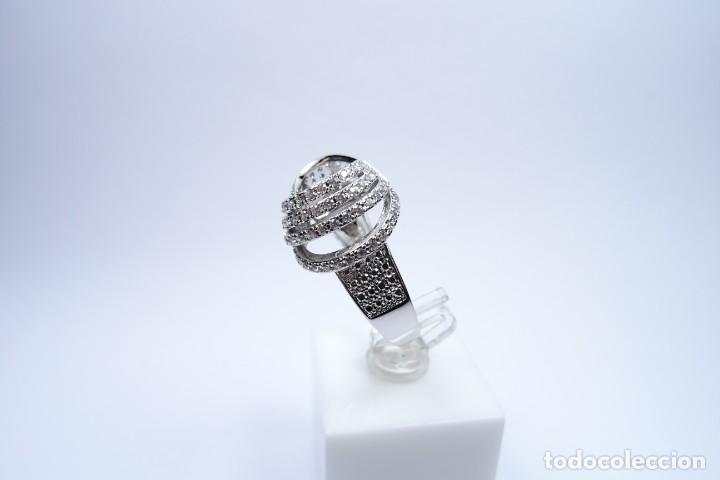Joyeria: Anillo en plata 925 con cuajado de circonios naturales - Foto 7