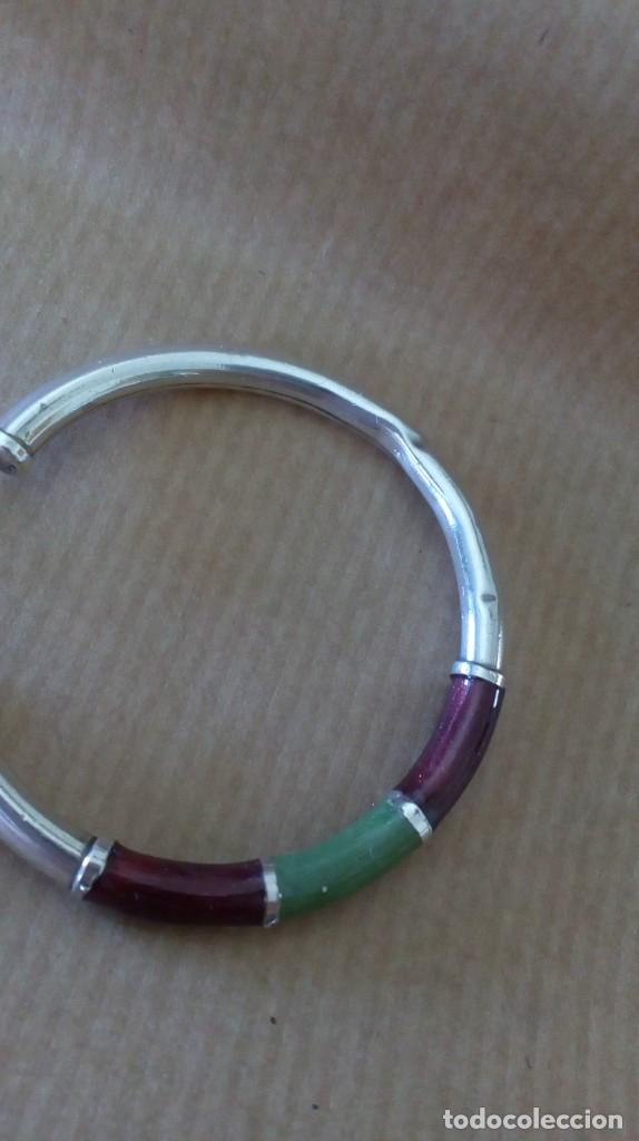 Joyeria: Preciosos pendientes de plata y esmalte - Foto 3