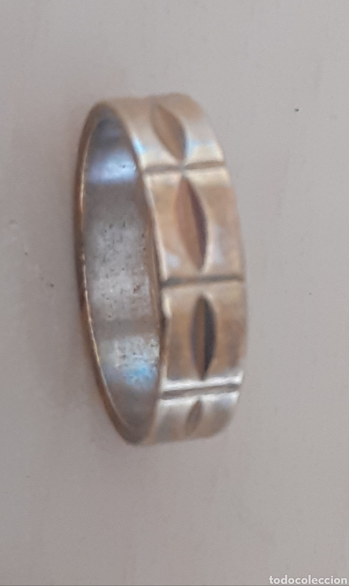 Joyeria: ANTIGUO ANILLO DORADO SIN GRABAR. - Foto 3