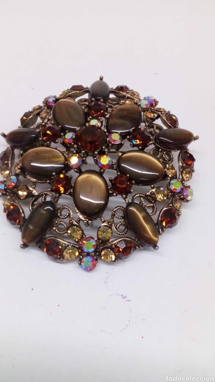 Joyeria: Broche con ojo de tigre /B80 - Foto 1
