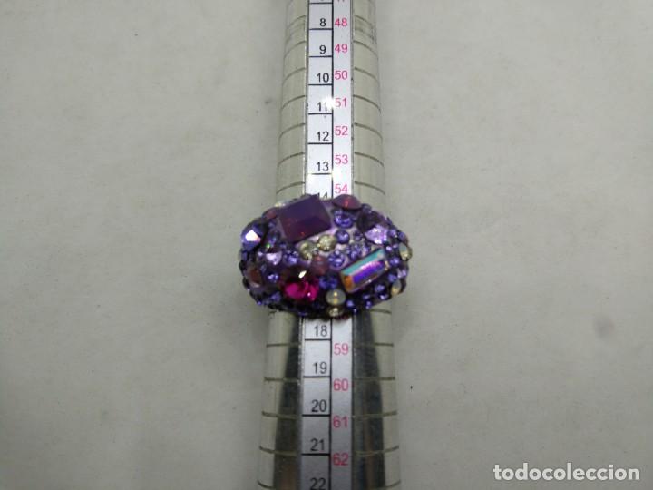 Joyeria: ANILLO CHAPADO ORO BLANCO CON PEDRERIA - Foto 2