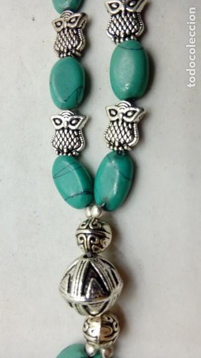 Joyeria: GARGANTILLA DE PLATA CON TURQUESAS - Foto 3