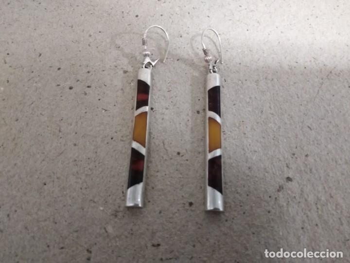 Joyeria: Pendientes joya de plata 925 y esmaltes 5ctms - Foto 6