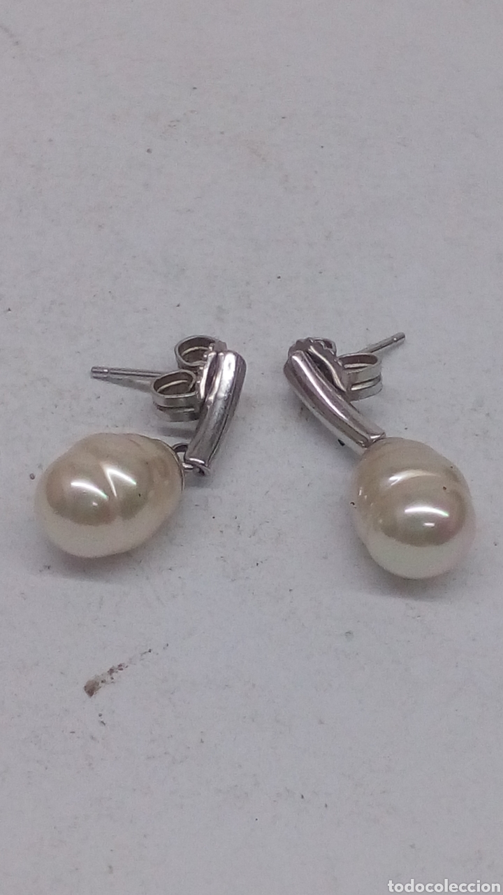 Joyeria: Pendientes de plata y perlas/P197 - Foto 1