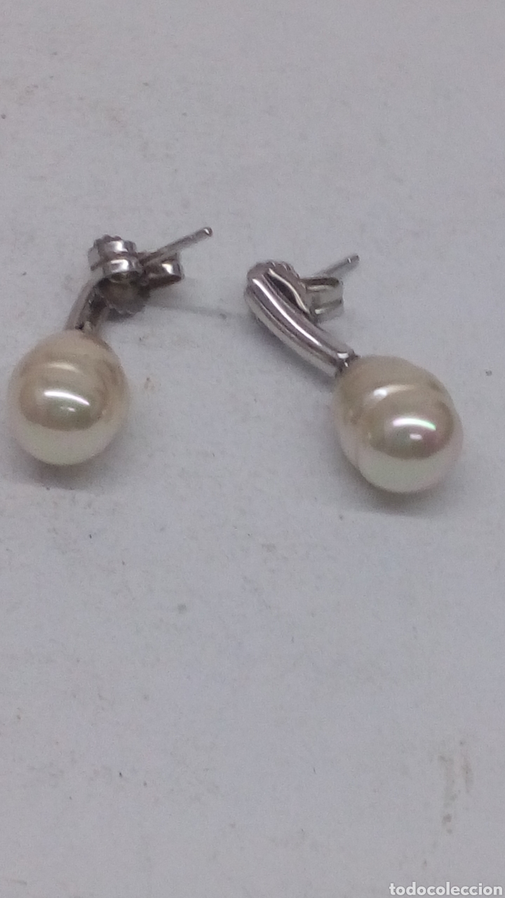 Joyeria: Pendientes de plata y perlas/P197 - Foto 2