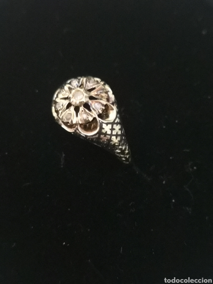 Joyeria: Anillo antiguo de oro y diamantes - Foto 4
