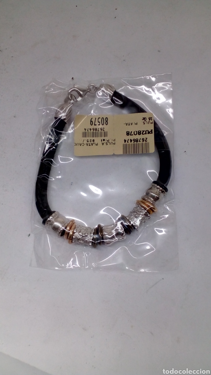 Joyeria: Pulsera de plata y cuero - Foto 2