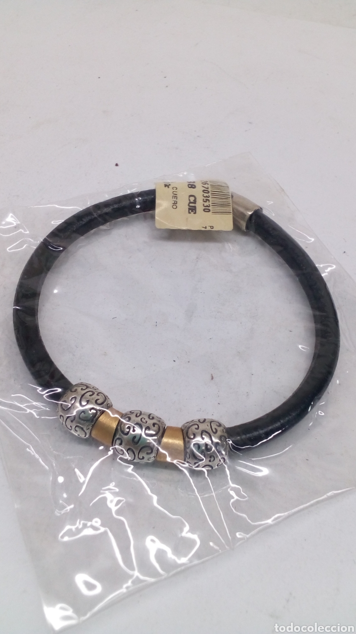 Joyeria: Pulsera de cuero y plata - Foto 1