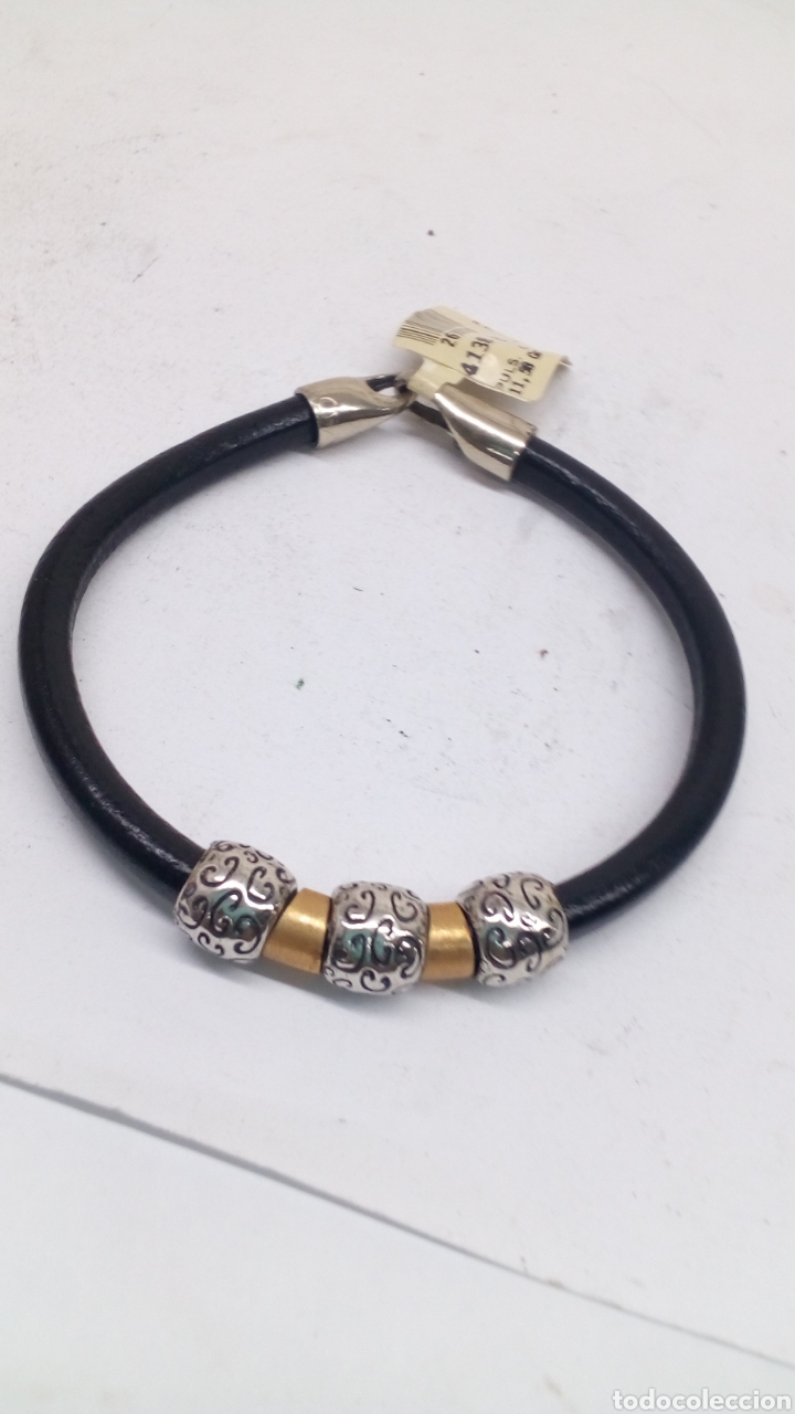 Joyeria: Pulsera de cuero y plata - Foto 2