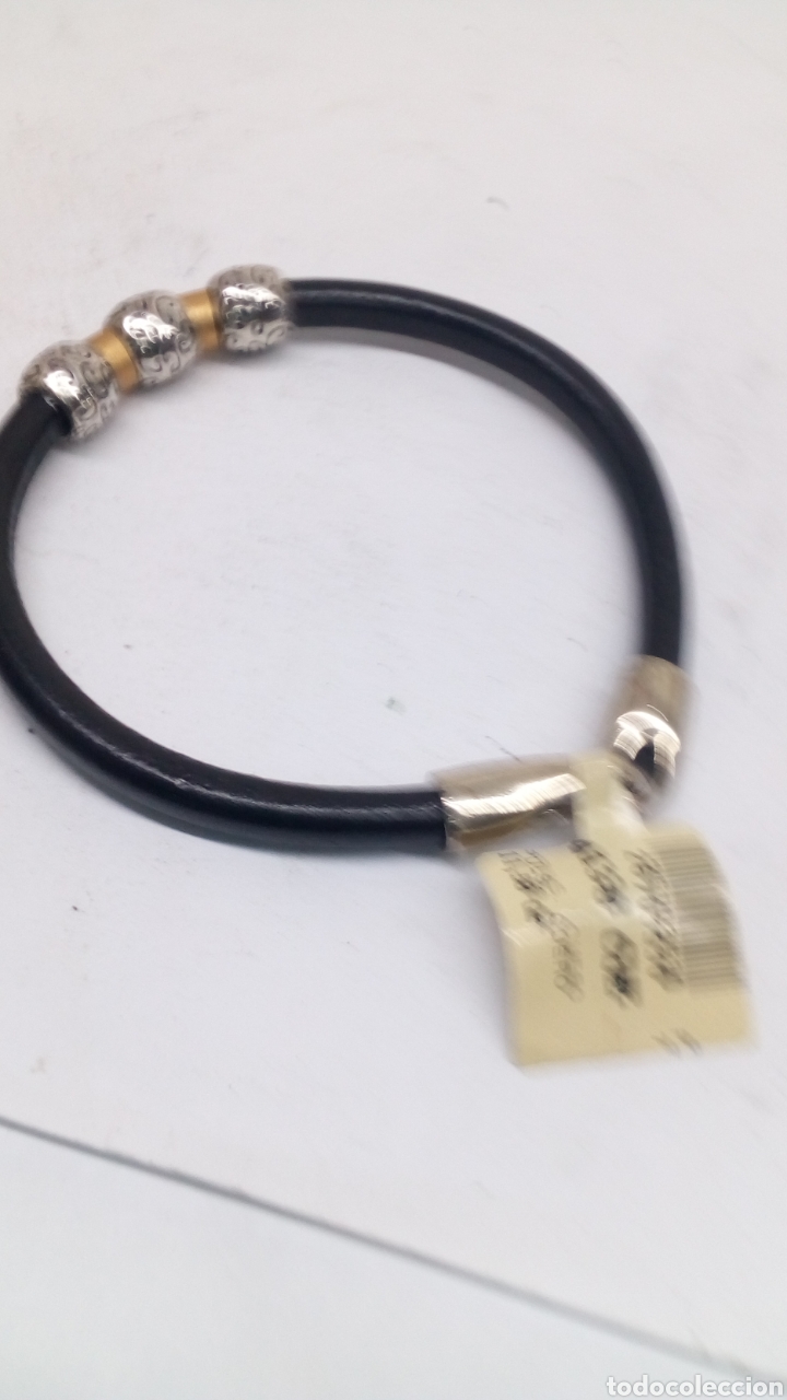 Joyeria: Pulsera de cuero y plata - Foto 3