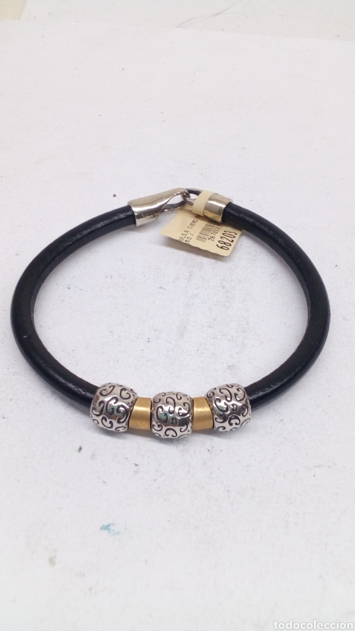 Joyeria: Pulsera de plata y cuero - Foto 2