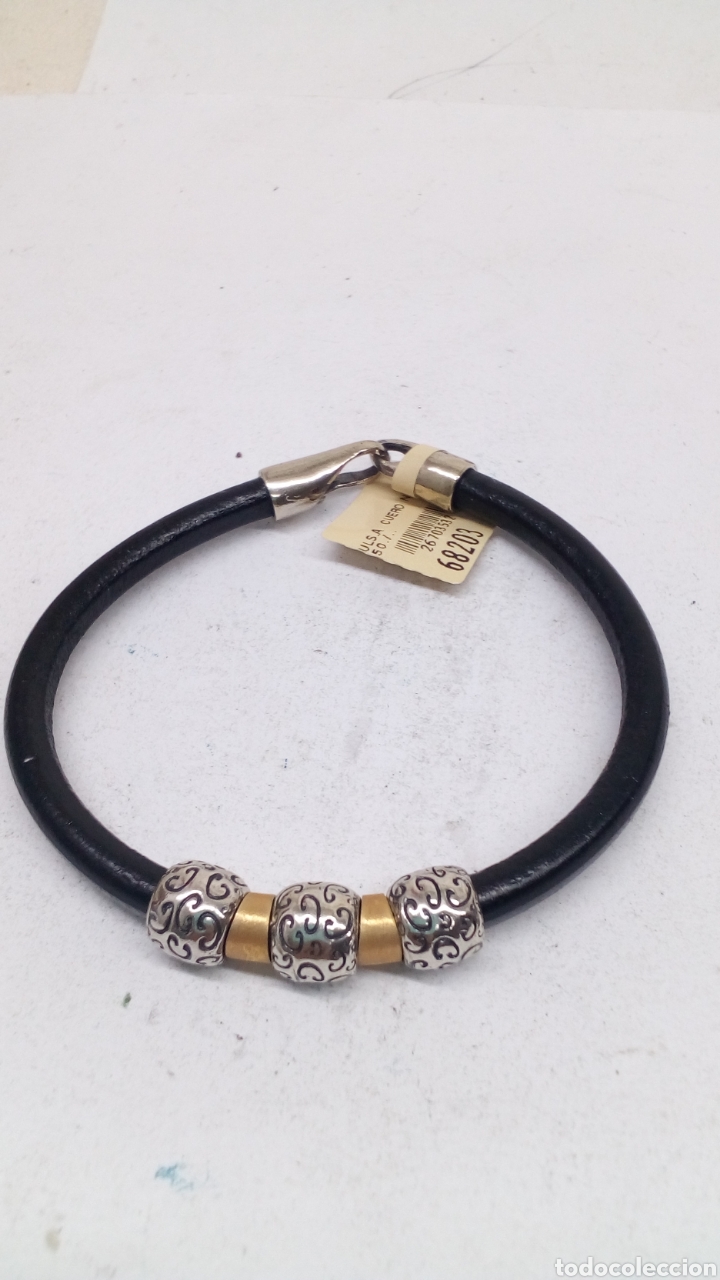 Joyeria: Pulsera de plata y cuero - Foto 3